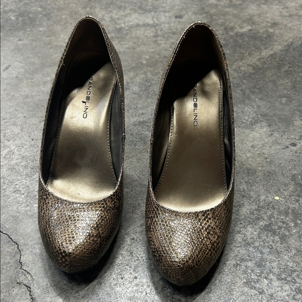 Bandolino Snakeskin Patterned Heels